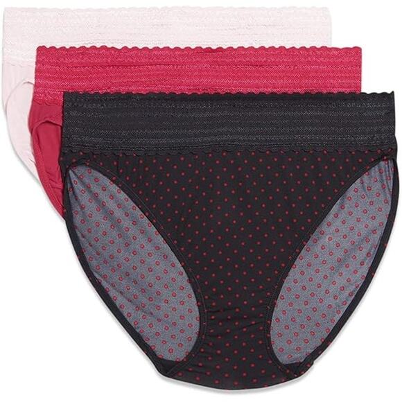 New 3-Pack Warner's Womens Medium Blissful Benefits Hipster Panties Underwear - Picture 1 of 3